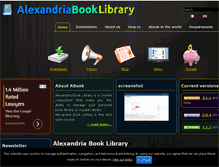Tablet Screenshot of alexandriabooklibrary.org